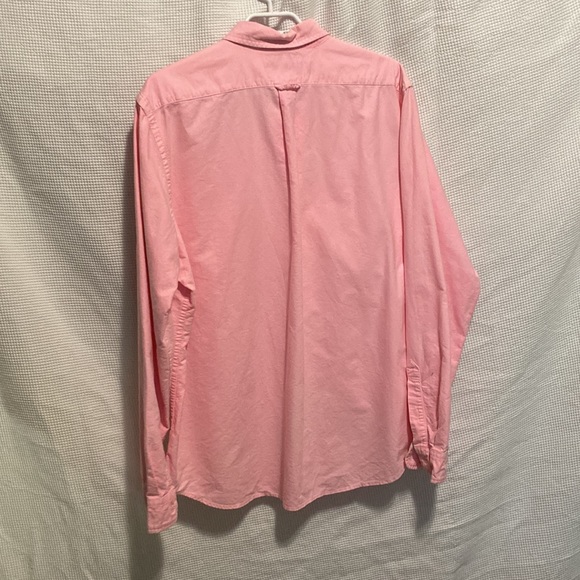 American Eagle pink men's long sleeve button down shirt - Picture 2 of 4